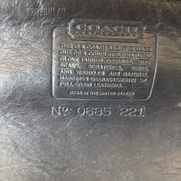 ❌ SOLD❌. Vintage Coach Leather  Hudson Doctor Bag rare BLK - Picture 9 of 13